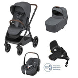Maxi Cosi Oxford + Travel System: Oxford Stroller + Sense Carrycot + Pebble 360 Pro Car Seat + FamilyFix 360 Pro Slide Base