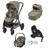 Maxi Cosi Oxford + Travel System: Oxford Stroller + Sense Carrycot + Pebble 360 Pro Car Seat + FamilyFix 360 Pro Slide Base