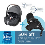 Maxi Cosi 360 Pro Starter Pack: Pebble 360 Pro Infant Car Seat + FamilyFix 360 Pro SlideTech Base