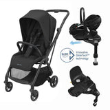 Maxi Cosi Leona² Travel System: Leona² Stroller + Pebble 360 Pro Car Seat + FamilyFix 360 Pro Slide Base
