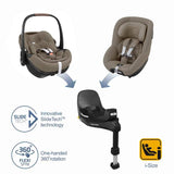 MAXI COSI BUNDLE Pebble 360 Pro + Pearl 360 Pro + FamilyFix360 Pro