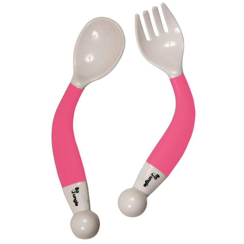 B- Bendable Spoon and Fork Pink
