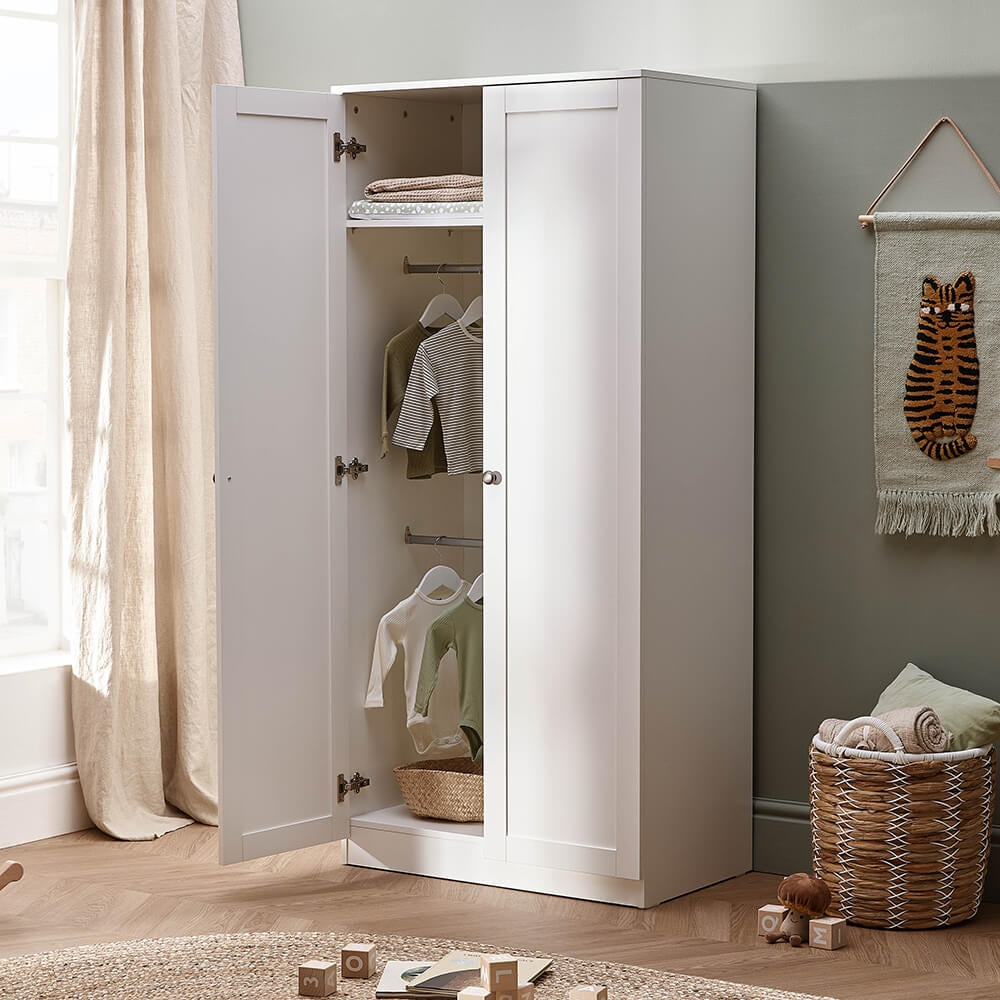 Silver Cross Bromley Wardrobe-White