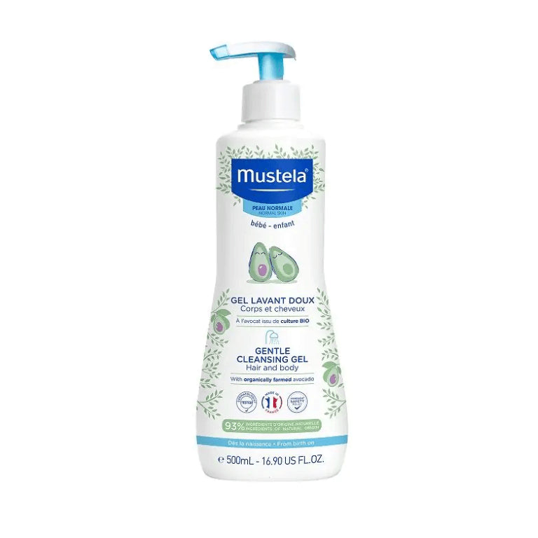 Mustela Gentle Cleansing Gel Baby Hair & Body Wash 500ml