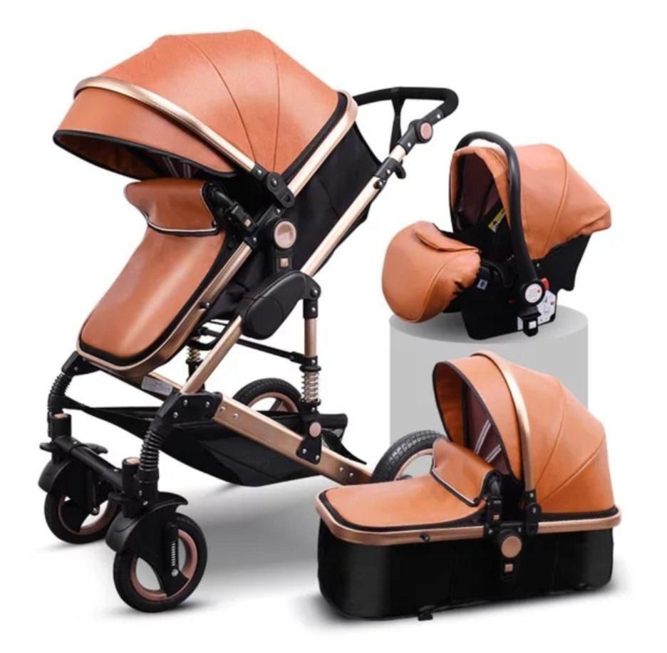 3 in 1 leather stroller sale