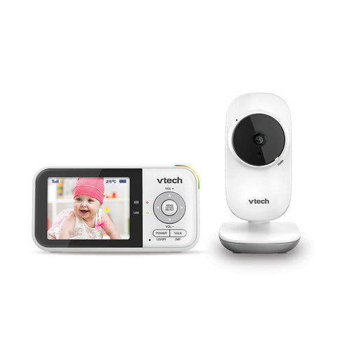 VTech VM819 Video Baby Monitor with Extended Battery Life + FREE Angelsounds Infrared Forehead Thermometer