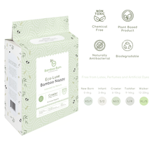 Load image into Gallery viewer, Bamboo Bum Disposable Diaper - Crawler - Size M/3 - 32 Nappies