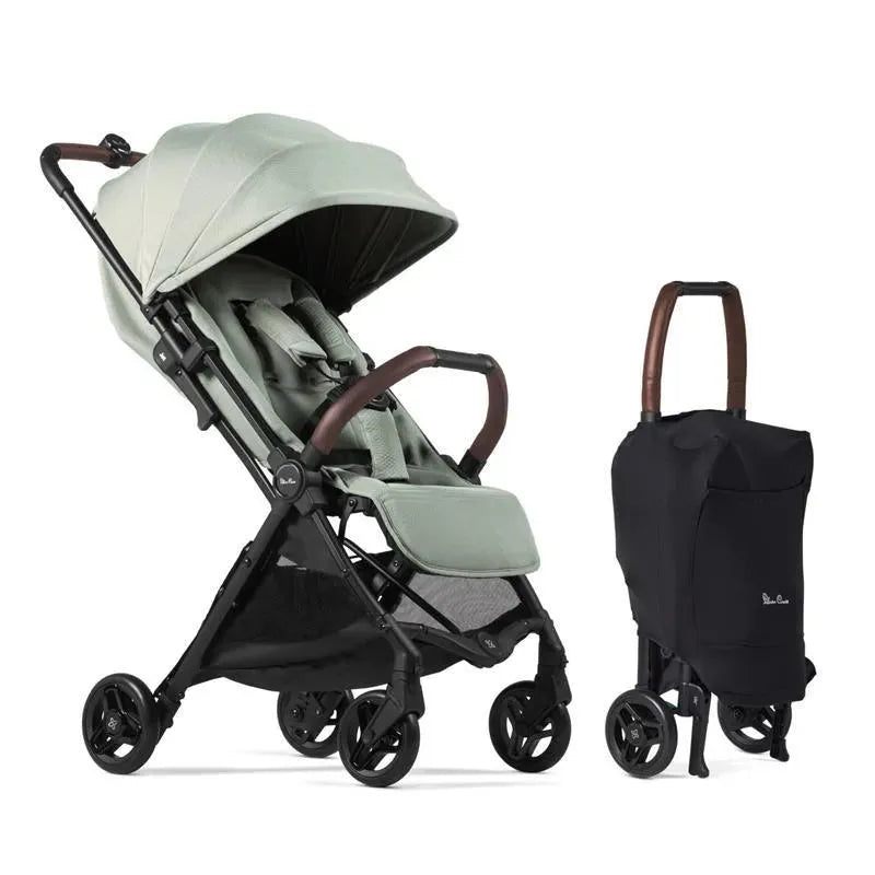 Silver Cross Jet 5 (Newborn Cabin Approved Stroller)- Sage Green