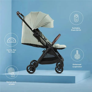 Silver Cross Jet 5 (Newborn Cabin Approved Stroller)- Sage Green