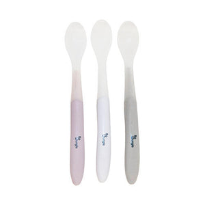 B-Soft Spoon Set 3 Pcs (Grey – White – Pink)