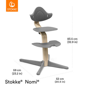 Stokke® Nomi® Chair - Natural/White + FREE Nomi Baby Set