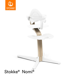 Stokke® Nomi® Chair - Natural/White + FREE Nomi Baby Set