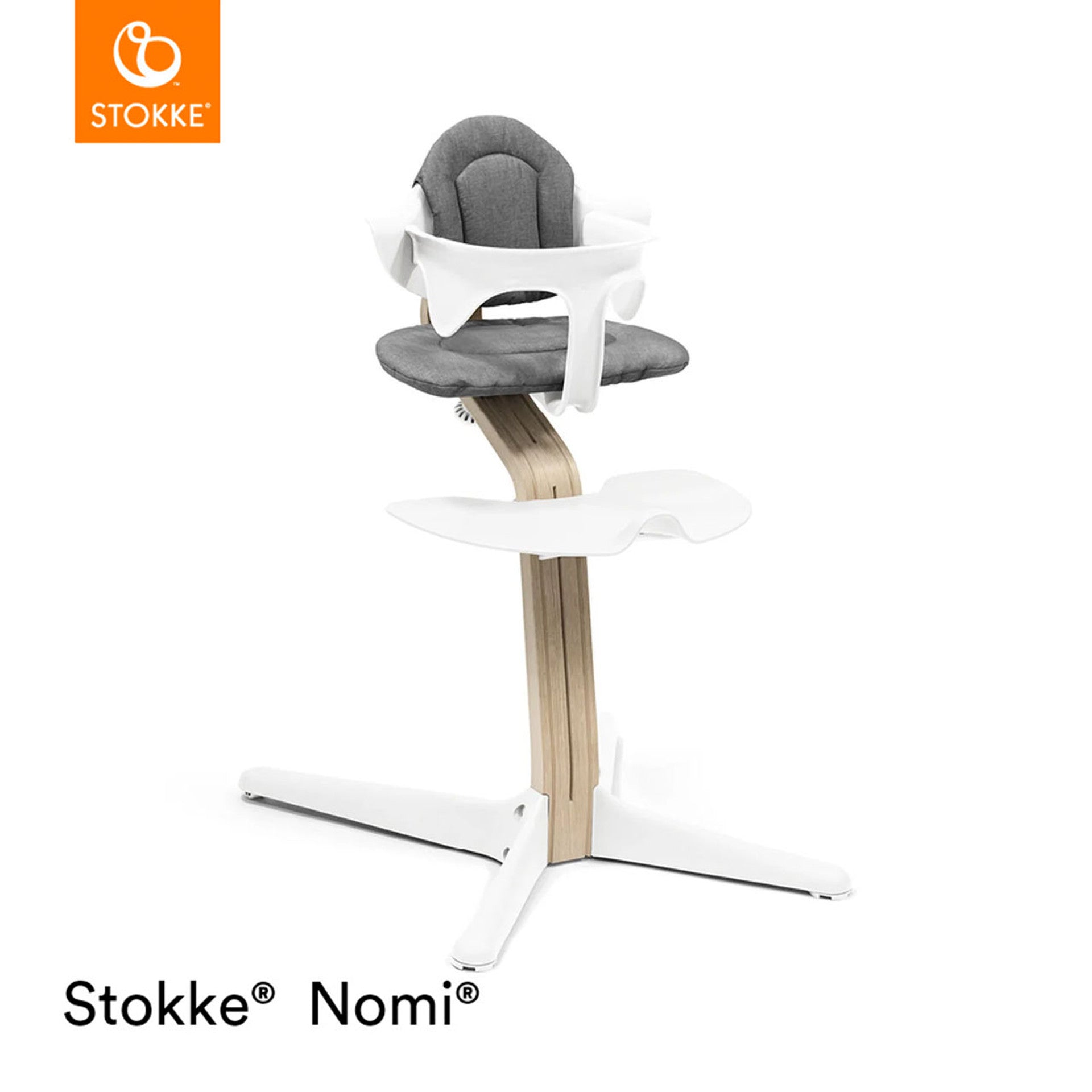 Stokke® Nomi® Chair Natural/White – A-Zee Babys World