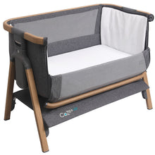 Load image into Gallery viewer, Tutti Bambini CoZee Air Bedside Crib - Oak &amp; Charcoal