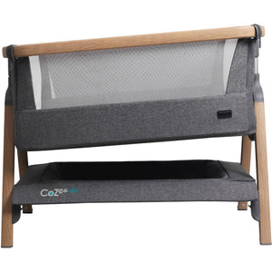 Tutti Bambini CoZee Air Bedside Crib - Oak & Charcoal