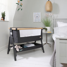 Load image into Gallery viewer, Tutti Bambini CoZee Lite Bedside Crib - Dark Grey &amp; Oak