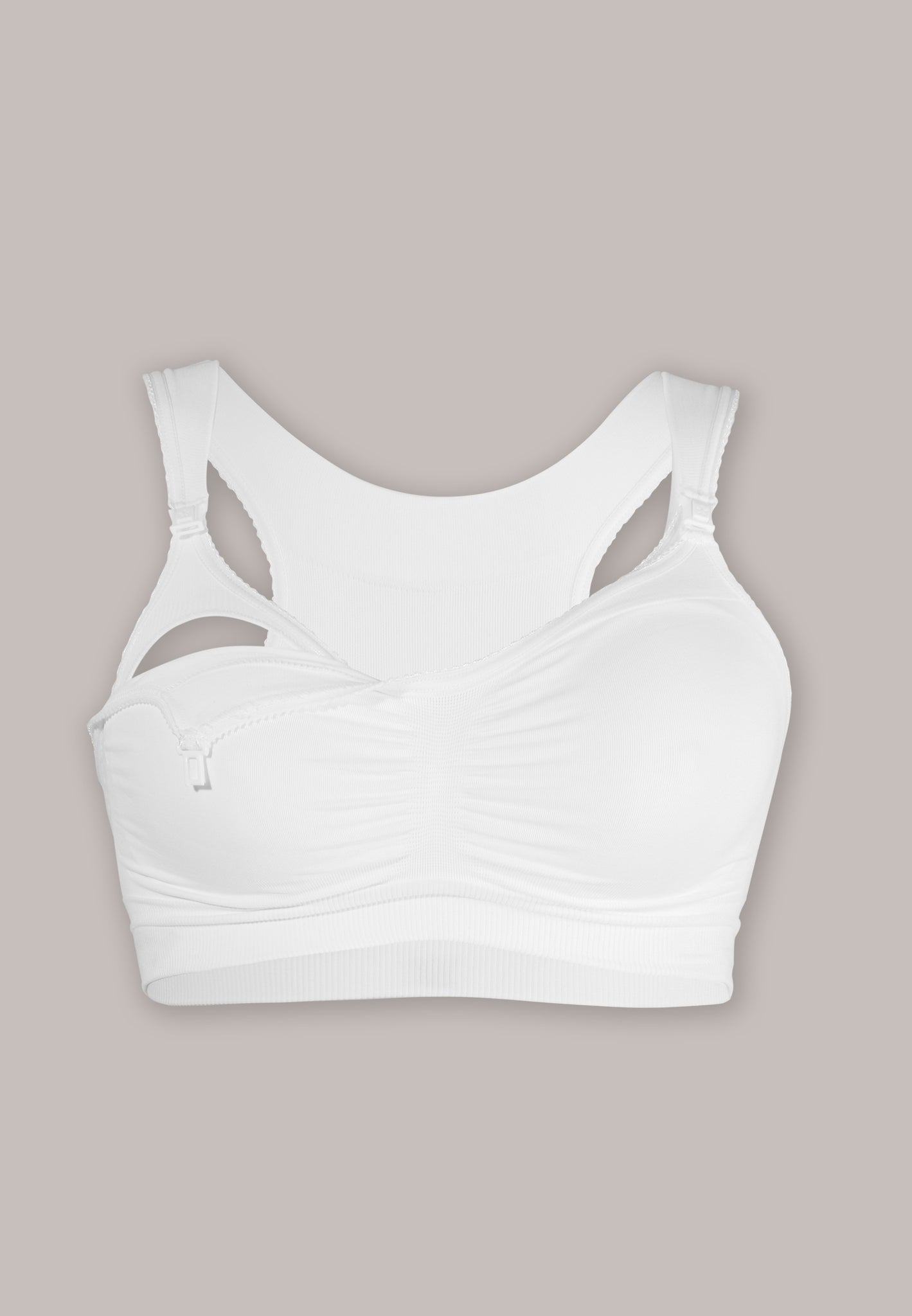 Carriwell White Seamless Drop Cup Maternity And Nursing Bra Large