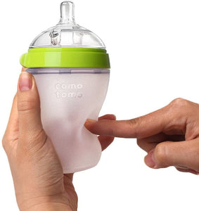 Comotomo Natural Feel Baby Bottle (250 ml, Green)