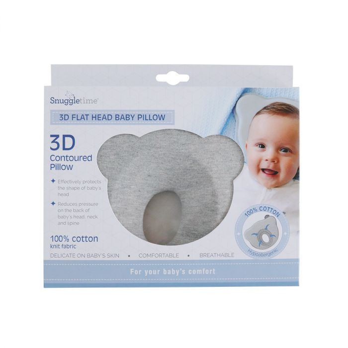 Snuggletime 3D Flat Head Baby Pillow