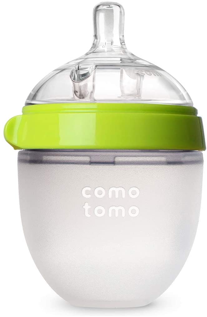 Comotomo Natural Feel Baby Bottle (150 ml, Green)