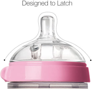 Comotomo Natural Feel Baby Bottle (250 ml, Pink)