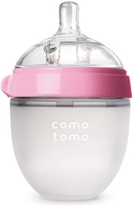Comotomo Natural Feel Baby Bottle (150 ml, Pink)