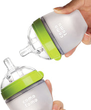 Load image into Gallery viewer, Comotomo Natural Feel Baby Bottle (150 ml, Green, Pack of 2)