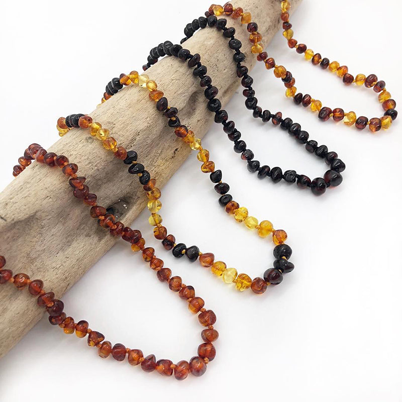 All Natural Amber Ball Necklace – The Amber Room