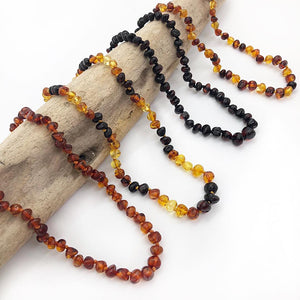 Pure Hazelwood with Amber Necklace – Jump! The BABY Store