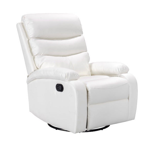 White discount leather glider