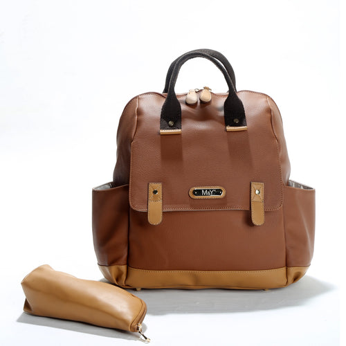MY Collection Holifera Diaper Bag - Brown