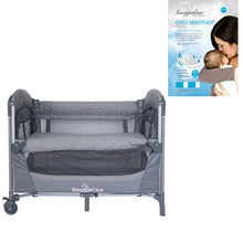 Load image into Gallery viewer, Snuggletime Quilted Co-Sleeper Camp Cot + FREE easy brez mattress std c/cot