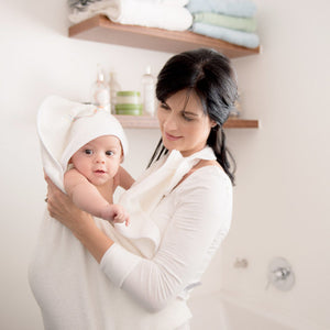 Baby Sense hooded apron bath towel