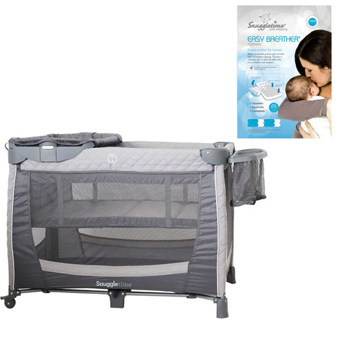 Snuggletime luxury camp cot +FREE Easy Brez mattress large camp cot