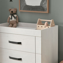 Load image into Gallery viewer, Silver Cross Alnmouth Oak 2 Piece Nursery Set with Convertible Cot Bed and Dresser