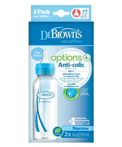Dr Browns 250ml Options+ narrow bottle - Blue
