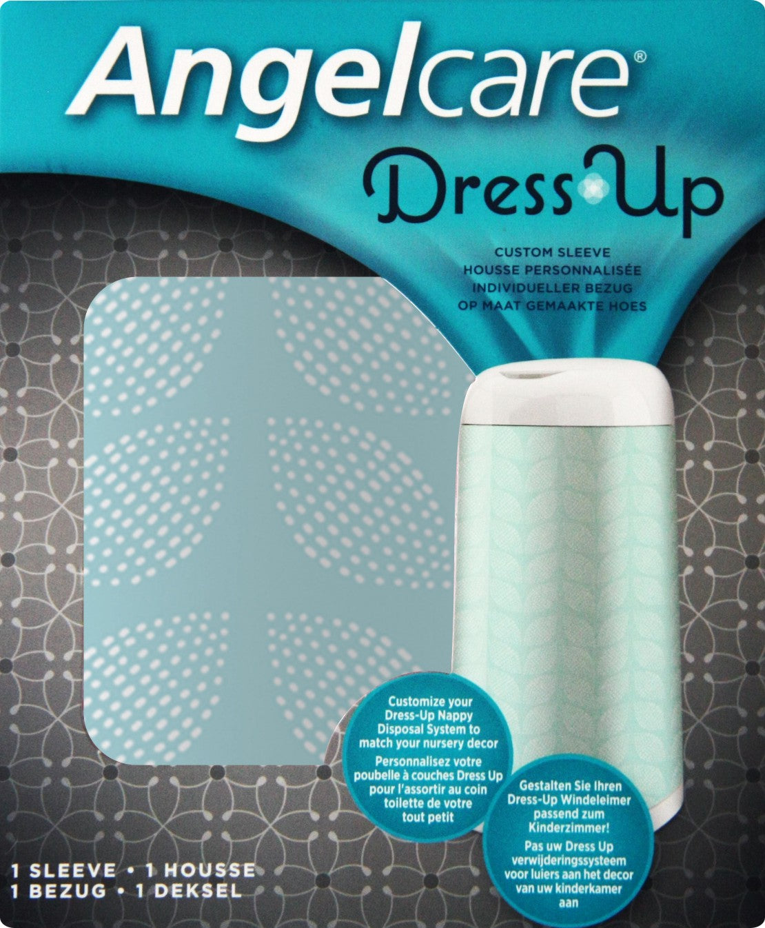 Angelcare Dress Up Lacquered Nappy Bin : : Baby Products