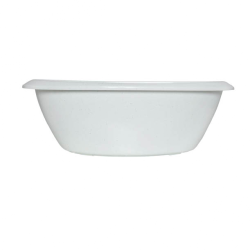 LUMA Baby Bath + Stand With Drain Tube -Speckle White