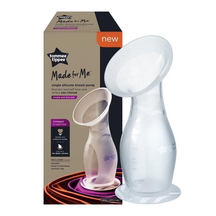 Tommee Tippee Made for Me Single Manual Silicone Breast Pump