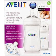 Load image into Gallery viewer, Avent Natural Bottle 260ml Twin Pack