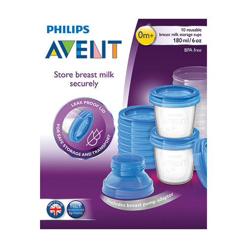 Avent Breast Milk Storage Cups - 10